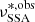 $ \nu^{*,\mathrm{obs}}_{\mathrm{SSA}} $