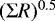 $(\Sigma R)^{0.5}$
