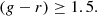 $$ \begin{aligned} ({g}-r)\ge 1.5 .\end{aligned} $$