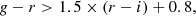 $$ \begin{aligned} {g}-r>1.5\times (r-i)+0.8 ,\end{aligned} $$