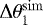 $\Delta\theta_1^{\mathrm{sim}}$