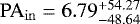 $\mathrm{PA}_{\mathrm{in}}=6.79^{+54.27}_{-48.64}$