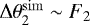 $\Delta\theta_2^{\mathrm{sim}}\sim F_2$