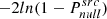 $ -2ln(1-P_{null}^{src}) $