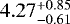 $4.27^{+0.85}_{-0.61}$