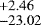 $^{+2.46}_{-23.02}$