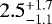 $2.5^{+1.7}_{-1.1}$