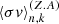 $ \langle \sigma \mathit{v} \rangle_{n,k}^{(Z.A)} $
