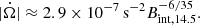 $$ \begin{aligned} |\dot{\Omega }| \approx 2.9 \times 10^{-7}\,\mathrm{s^{-2}} B_{\rm int, 14.5}^{-6/35}. \end{aligned} $$