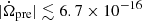 $ |\dot{\Omega}_{\mathrm{pre}}| \lesssim 6.7 \times 10^{-16} $