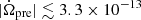 $ |\dot{\Omega}_{\mathrm{pre}}| \lesssim 3.3 \times 10^{-13} $