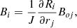$$ \begin{aligned} B_i=\frac{1}{J}\frac{\partial R_i}{\partial r_j}B_{oj}, \end{aligned} $$