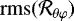 $\mathrm{rms}(\mathcal{R}_{\theta \varphi})$