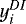 $y_i^{DI}$