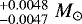 $ ^{+0.0048}_{-0.0047}{\;}M_{\odot}$
