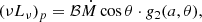 $$ \begin{aligned} (\nu L_\nu )_p&= \mathcal{B} \dot{M}\cos {\theta } \cdot g_2(a,\theta ) , \end{aligned} $$