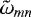$\tilde{\omega}_{mn}$