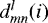 $d_{m n}^{l} (i)$