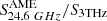 $ S_{24.6\ GHz}^\mathrm{AME}/S_\mathrm{3 THz} $
