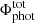 $ \Phi^{\mathrm{tot}}_{\mathrm{phot}} $
