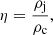 $$ \begin{aligned} \eta = \frac{\rho _{\mathrm{j} }}{\rho _{\mathrm{c} }}, \end{aligned} $$