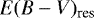 $E(B-V)_{\textrm{res}}$