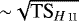 ${\sim}\sqrt{\textrm{TS}_{{H}\,\textsc{ii}}}$