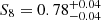 $ S_8=0.78^{+0.04}_{-0.04} $