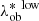 $ \lambda^{*\,\text{ low}}_{\mathrm{ob}} $