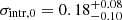 $ \sigma_{\mathrm{intr,0}}={0.18}^{+{0.08}}_{-{0.10}} $