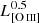 $ L_{[{\mathrm{O}\,\textsc{iii}}]}^{0.5} $