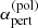 $ \alpha^{(\text{pol})}_\text{pert} $