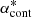 $ \alpha_{\rm cont}^* $