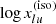 $ \log x_{lu}^\text{(iso)} $
