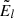 $ {{\tilde{E}}}_l $