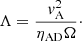 $$ \begin{aligned} \Lambda = \frac{{ v}_{\rm A}^2}{\eta _{\rm AD} \Omega }\cdot \end{aligned} $$