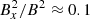 $ B_x^2/B^2 \approx 0.1 $
