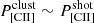 $ P_\mathrm{{[CII]}}^{\mathrm{clust}}\sim P_\mathrm{{[CII]}}^{\mathrm{shot}} $