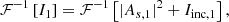 $$ \begin{aligned} \mathcal{F} ^{-1}\left[I_1\right] = \mathcal{F} ^{-1}\left[|A_{s,1}|^2 + I_{\mathrm{inc} ,1}\right], \end{aligned} $$
