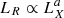 $ L_R \propto L_X^a $
