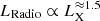 $ L_{\mathrm{Radio}} \propto L_{\mathrm{X}}^{{\approx} 1.5} $