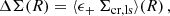 $$ \begin{aligned} \Delta \Sigma (R) = \langle \epsilon _+\, \Sigma _{\mathrm{cr,ls} }\rangle (R) \,, \end{aligned} $$