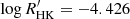 $ \log R^\prime_{\mathrm{HK}} = -4.426 $