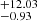 $ ^{+12.03}_{-0.93} $