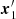 $ \boldsymbol{x}^{\prime}_1 $