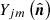 $ Y_{jm}\left(\hat{\boldsymbol{n}}\right) $