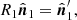 $$ \begin{aligned} R_1\hat{\boldsymbol{n}}_{1}&=\hat{\boldsymbol{n}}_{1}^{\prime },\end{aligned} $$