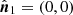 $ \hat{\boldsymbol{n}}_1=(0, 0) $