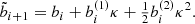 $$ \begin{aligned}&\tilde{b}_{i+1} = b_i + b^{(1)}_i {\kappa }+ \tfrac{1}{2} b^{(2)}_i {\kappa }^2. \end{aligned} $$