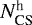 $N_{\textrm{CS}}^{\textrm{h}}$